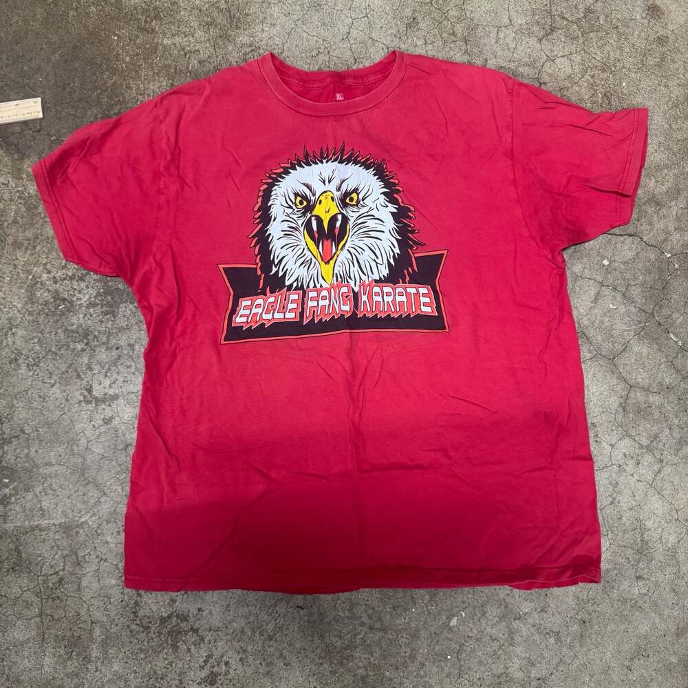 Cobra Kai Eagle Fang Karate Red Graphic T-Shirt XL